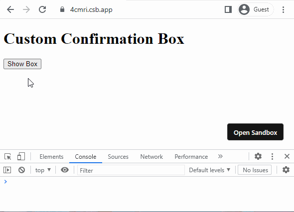 confirmation box using Javascript