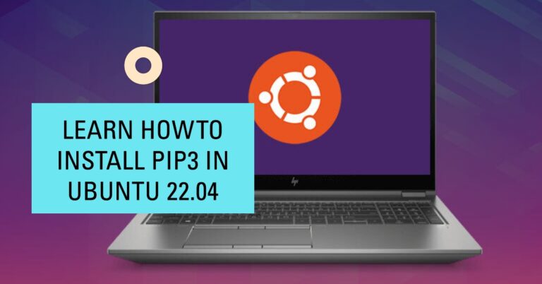 How to Install Pip(pip3) in Ubuntu Linux 22.04